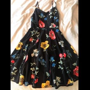 Black Floral Sundress Women’s XS